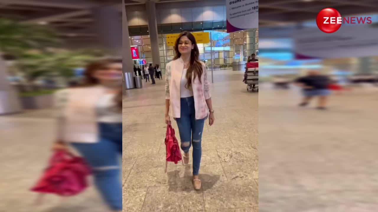 Shamita Shetty ने एयरपोर्ट पर दिखाया अपने वॉकिंग स्टाइल, लोग बोले- बंदर की तरह मत चलो