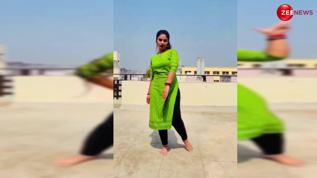 'बंदूक चलेगी' गाने पर हरा सूट पहन दीदी ने किया सिंपल डांस, घर के बड़े बोले- सपना की तरह कमर लचकाया है