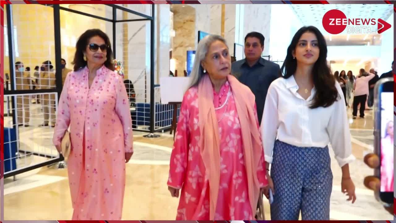 जया बच्चन, नव्या नवेली नंदा और सोनाली बेंद्रे पहुंचें Lakme Fashion Week