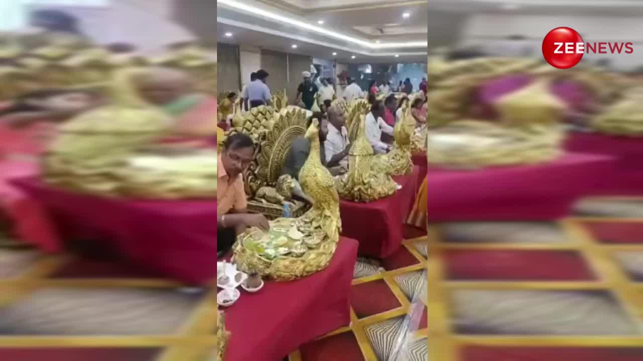 Video: बैठने के लिए सिंहासन और मोर वाली थाली, शादी में ऐसी महमान नवाजी देख आपके होश भी उड़ जाएंगे