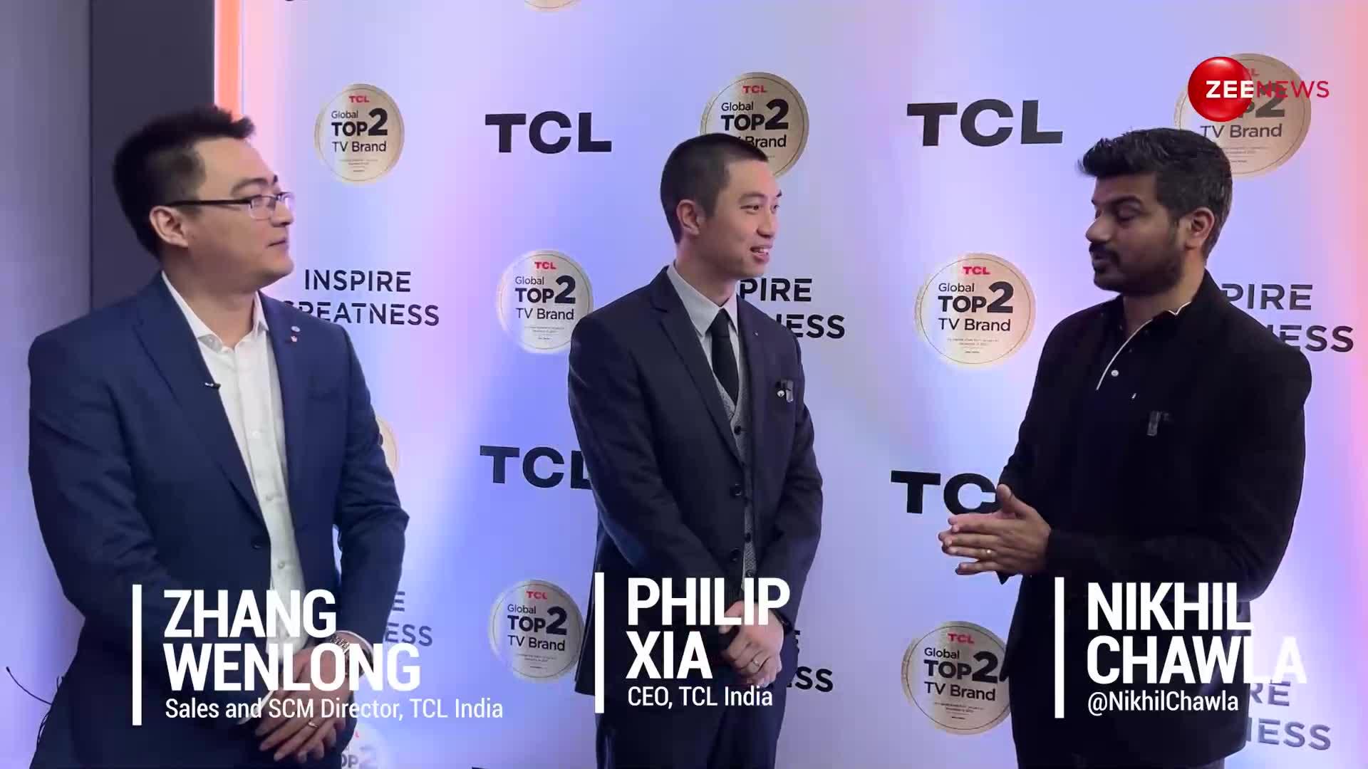 Exclusive interview with TCL India, CEO Philip Xia and Sales and SCM Director, Zhang Wenlong