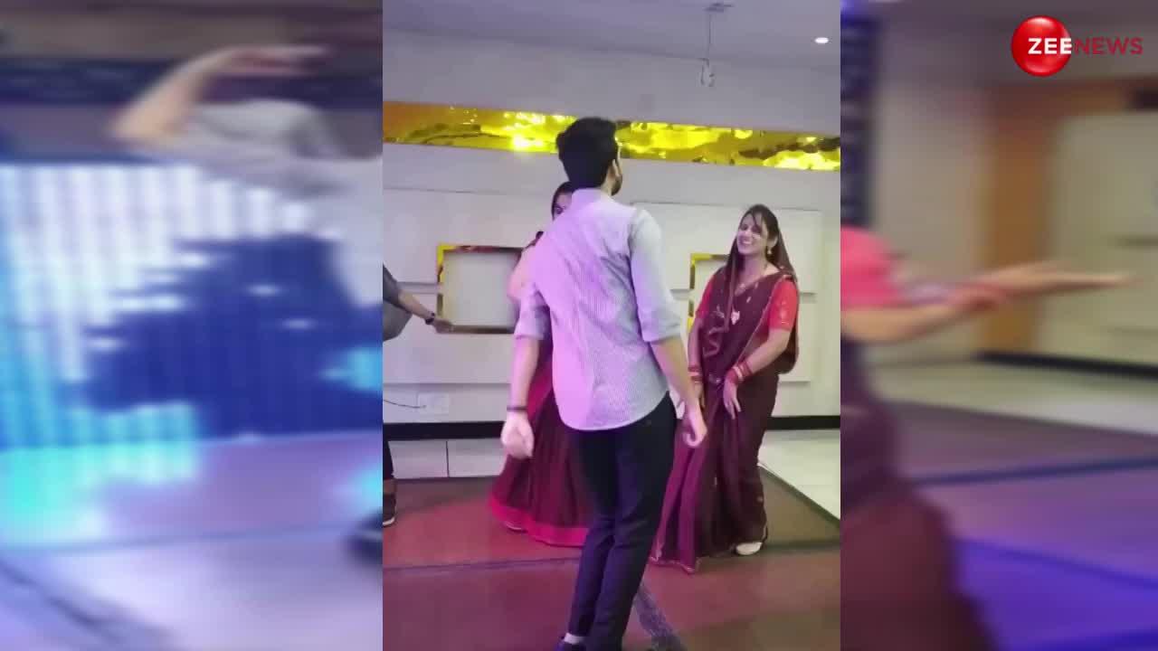 Bhabhi-Devar Dance: एक नहीं दो-दो भाभियों के साथ देवर ने किया कमाल डांस, वीडियो देखते रह गए लोग