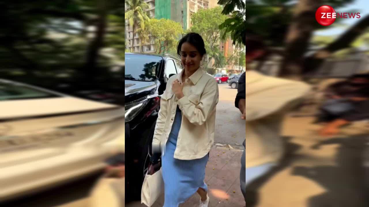टाइट बॉडीकॉन ड्रेस पर Shraddha Kapoor पहन आईं इतनी कूल जैकेट, Cuteness देख बेकाबू हुए लोग