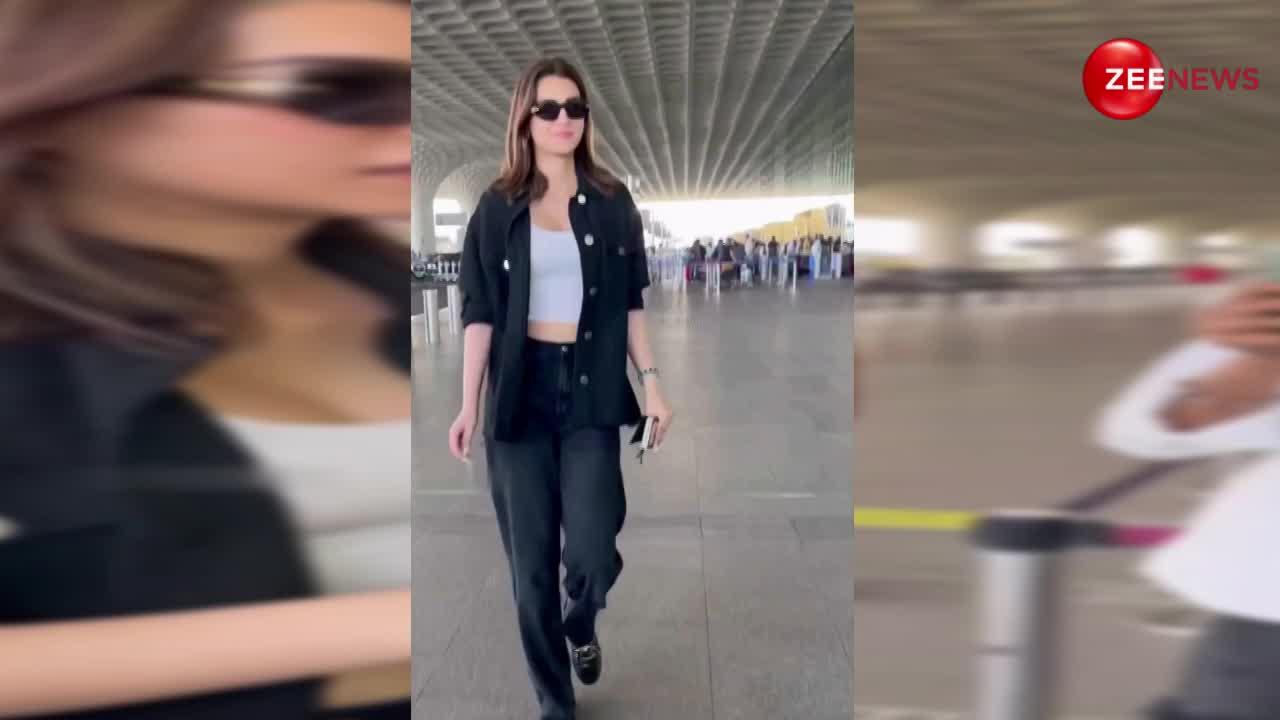 फैंस को खूब भाया Kriti Sanon का एयरपोर्ट लुक, वीडियो देख लोग बोले- दिन बन गया