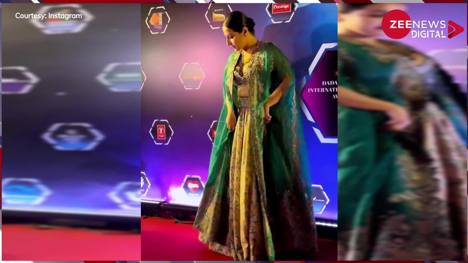 अवॉर्ड फंक्शन में पहुंचीं Vidya Balan ने पहना बेहद खूबसूरत लहंगा, लेकिन ब्लाउज ने डूबा दी नैया, वीडियो में आया सब नजर