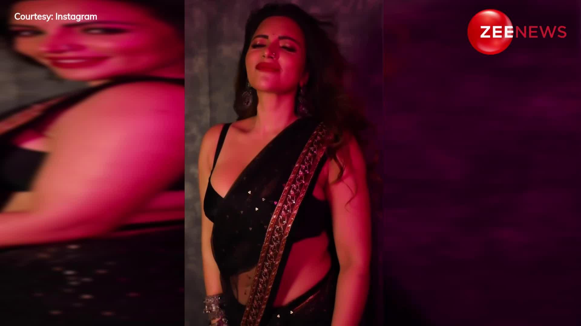 Shama Sikander ने साड़ी पहन दिए बेहद सेंसुअल पोज, हुस्न दिखाने के लिए पार कर गई हर हद, वीडियो हुआ वायरल