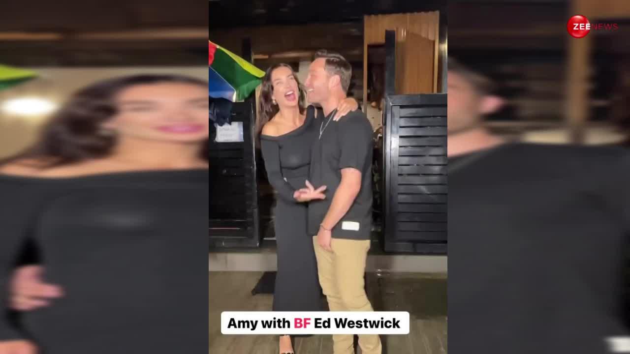 Amy Jackson आधी रात बॉयफ्रेंड Ed Westwick के साथ हुईं कोजी, मीडिया के सामने करने लगीं ये हरकत