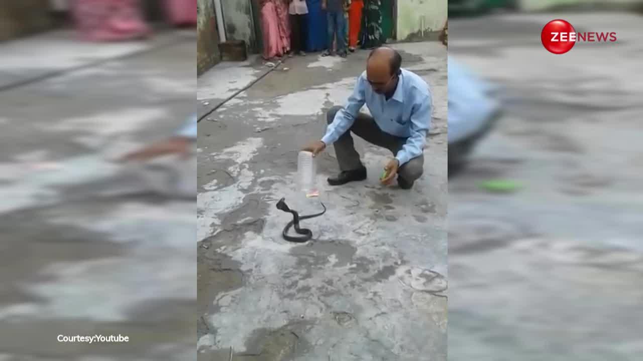 King Cobra: कोबरा को बोतल में किया कैद, रेस्क्यू के बाद घरवालों ने ली चैन की सांस