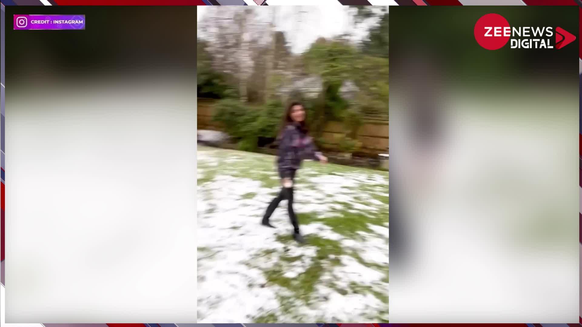 Shilpa Shetty ने की अपने दोनों बच्चों के साथ मस्ती, लंदन में लिए बर्फबारी के मजे...