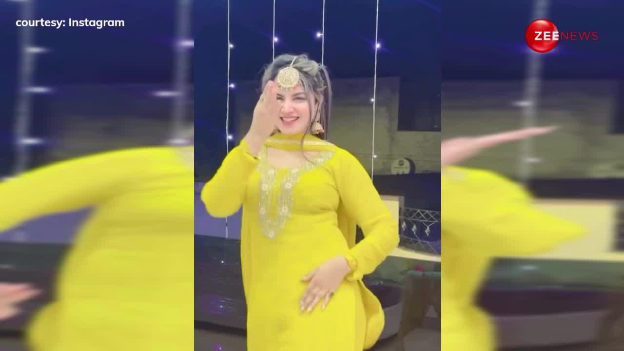 पीला चमचमता सूट पहनकर लड़की ने Sapna Chaudhary के गाने पर किया जबरदस्त डांस, सोशल मीडिया पर वीडियो हुआ वायरल
