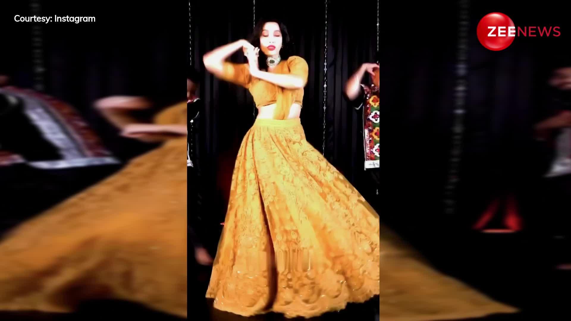 एक्ट्रेस Nora Fatehi ने लेहेंगा पहन बॉलीवुड गाने पर दिखाया ऐसा डांस, देख आहें भरने लगे फैंस