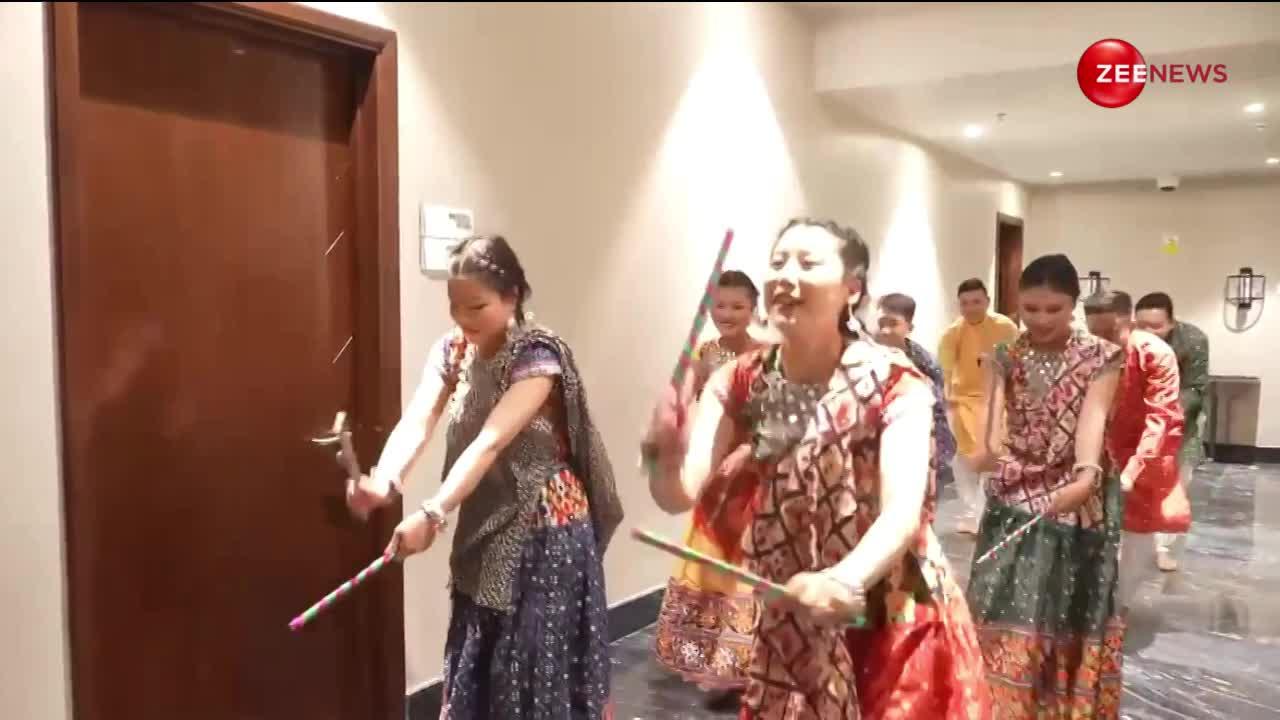 PM मोदी के लिखे गाने पर लोगों ने किया गरबा-डांडिया, भूटान में हुआ भव्य स्वागत
