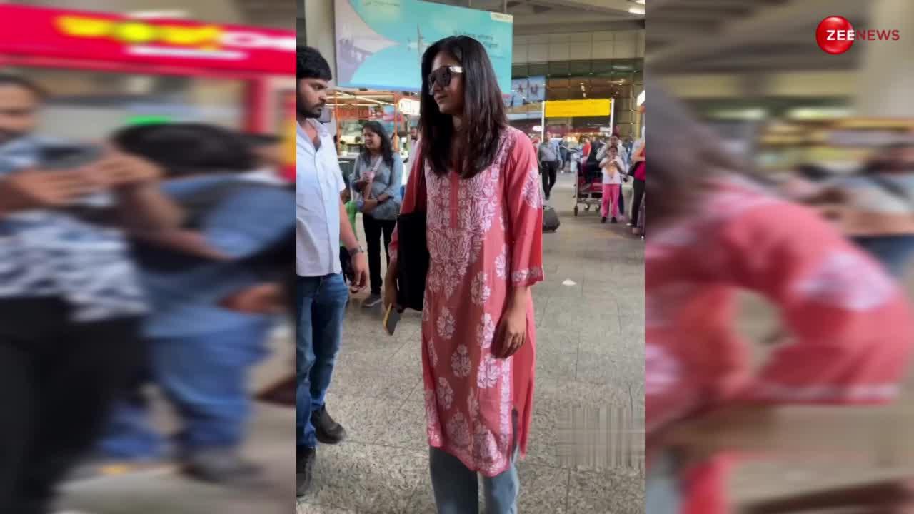 Rashmika Mandanna का ढीला-ढाला सूट पहने देख, ट्रोलर्स बोले - बिना मेकअप पकड़ी गई लड़की