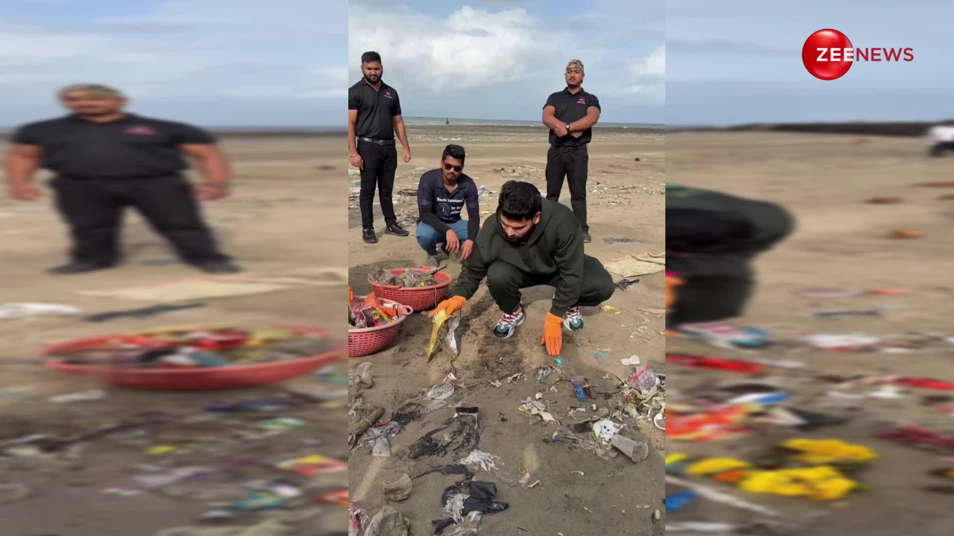 Shiv Thakare ने की समुद्र तट की सफाई, फैंस ने की जमकर तारीफ