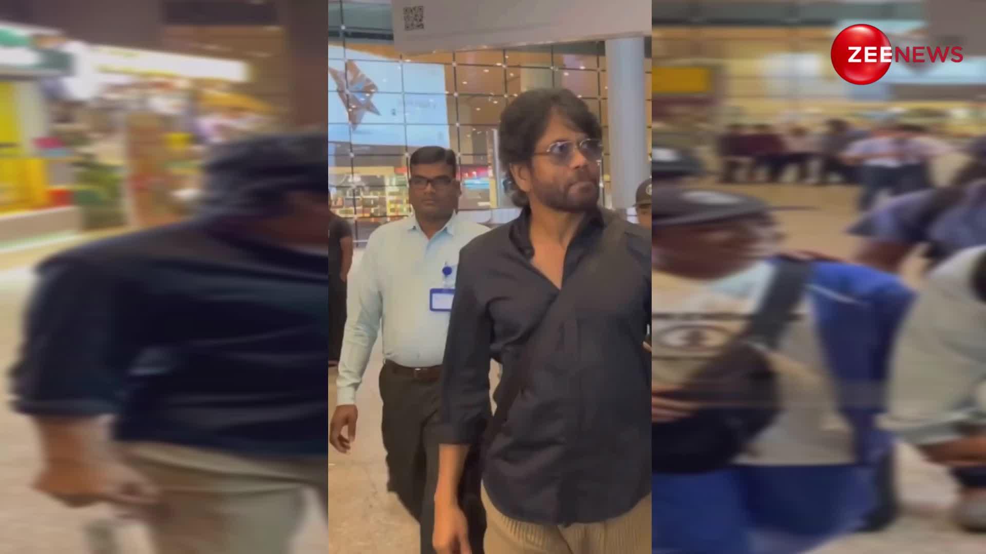 नागार्जुन के बॉडीगार्ड ने एयरपोर्ट पर बुजुर्ग को मारा धक्का, ट्रोल होने पर मांफी मांगते दिखे एक्टर; इंटरनेट पर जमकर वायरल हुआ VIDEO