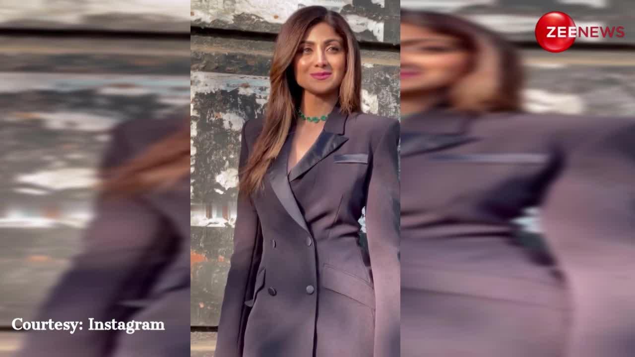 ब्लैक रंग के पैंट सूट में Shilpa Shetty ने दिखाया अपना बॉसी अवतार, वीडियो देख फैंस हुए कायल