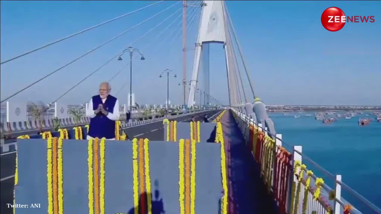 प्रधानमंत्री नरेन्द्र मोदी ने किया देश के सबसे लंबे ब्रिज सुदर्शन सेतु का उद्घाटन, जानिए इसकी खासियत