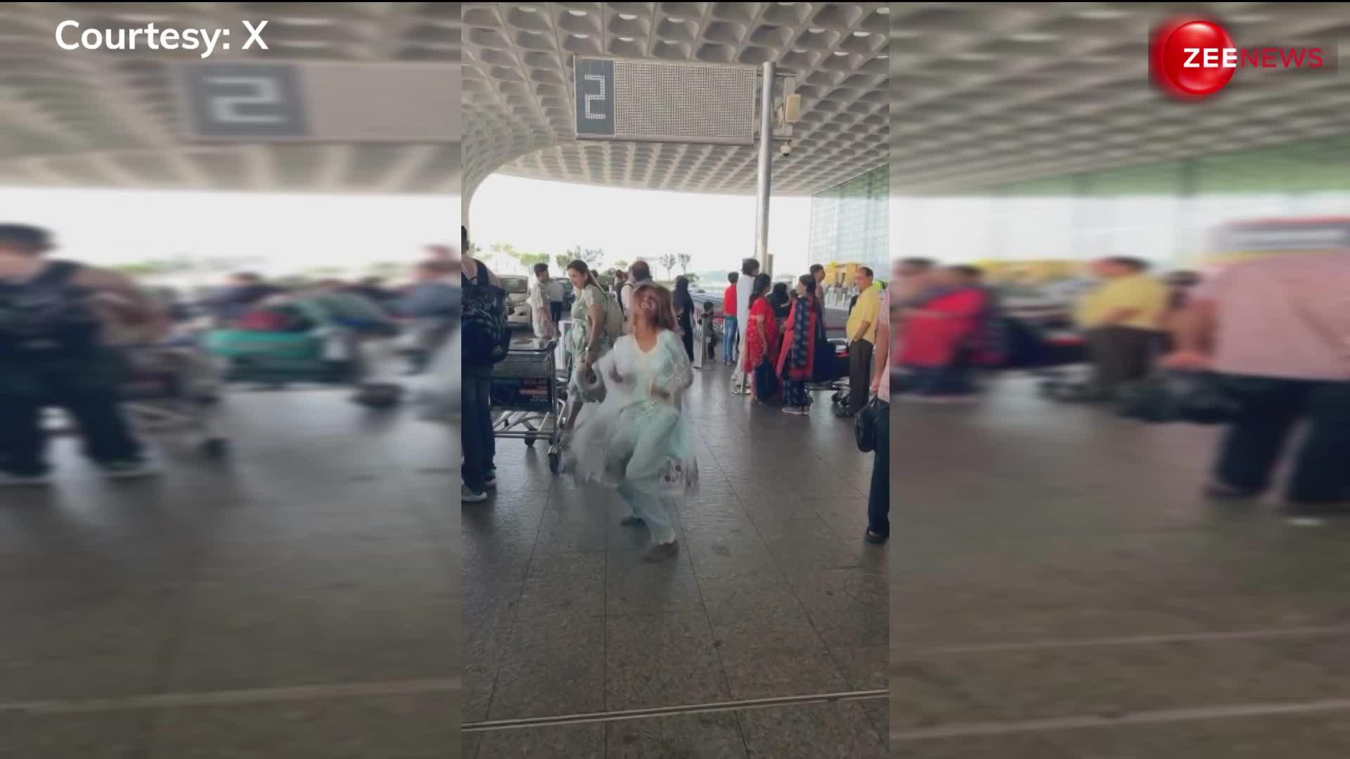 हे भगवान! मेट्रो और ट्रेन के बाद एयरपोर्ट में भी घुस गया रील का कीड़ा, दीदी ने कर दिया ऐसा डांस की लोगों का आ गया गुस्सा