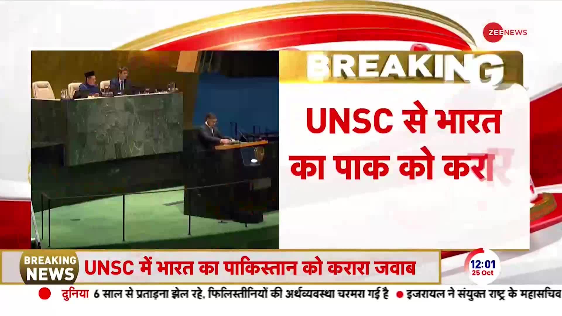 UNSC में फिर उठा कश्मीर का मुद्दा, भारत ने कर दी पाकिस्तान की धुलाई !
