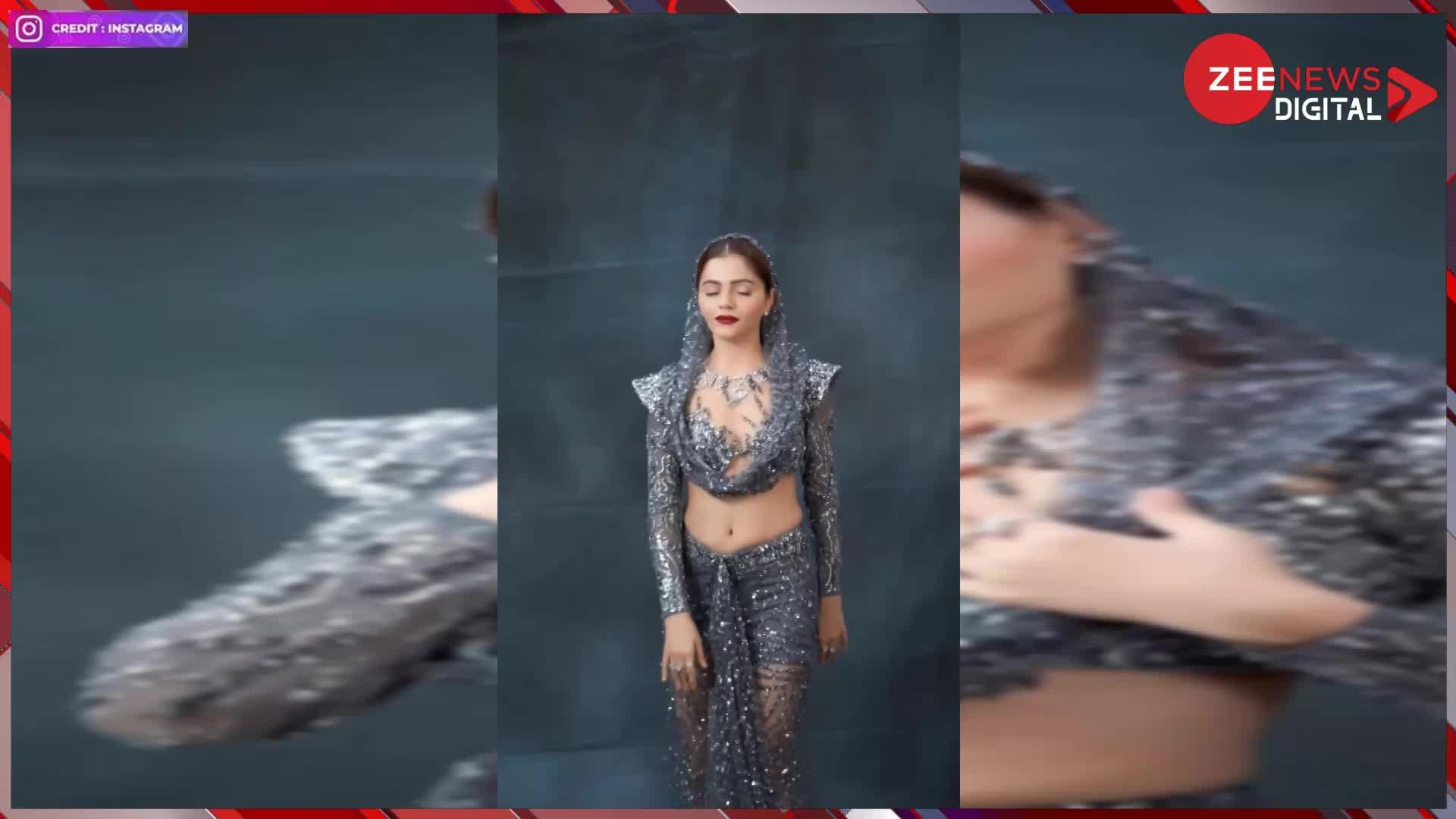 Rubina Dilaik Video: क्या रुबीना को भी चढ़ा उर्फी का बुखार ! पहनी इतनी ट्रांसपेरेंट ड्रेस, मच गया बवाल