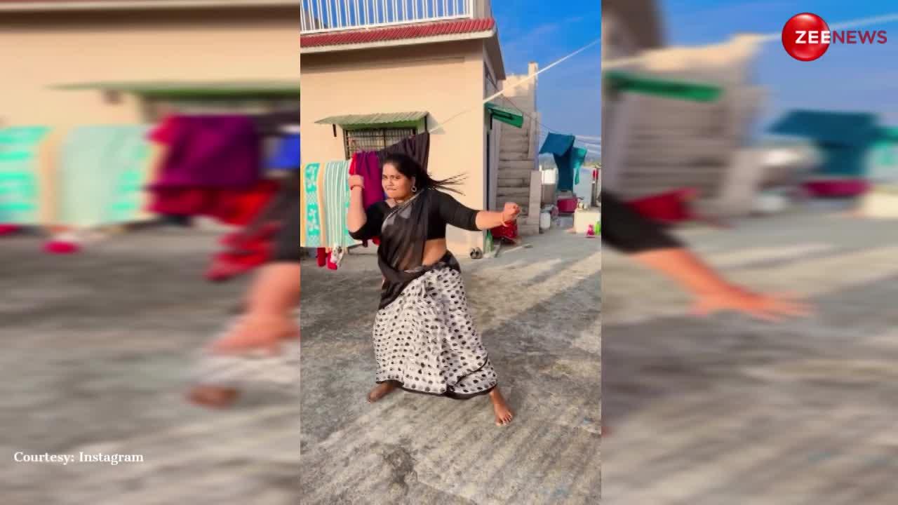 Bhabhi Ji Ka Dance: कपड़े सुखाते हुए भाभी जी ने तेज स्पीड में किया जबरदस्त डांस, एनर्जी देख सन्न रह गए लोग