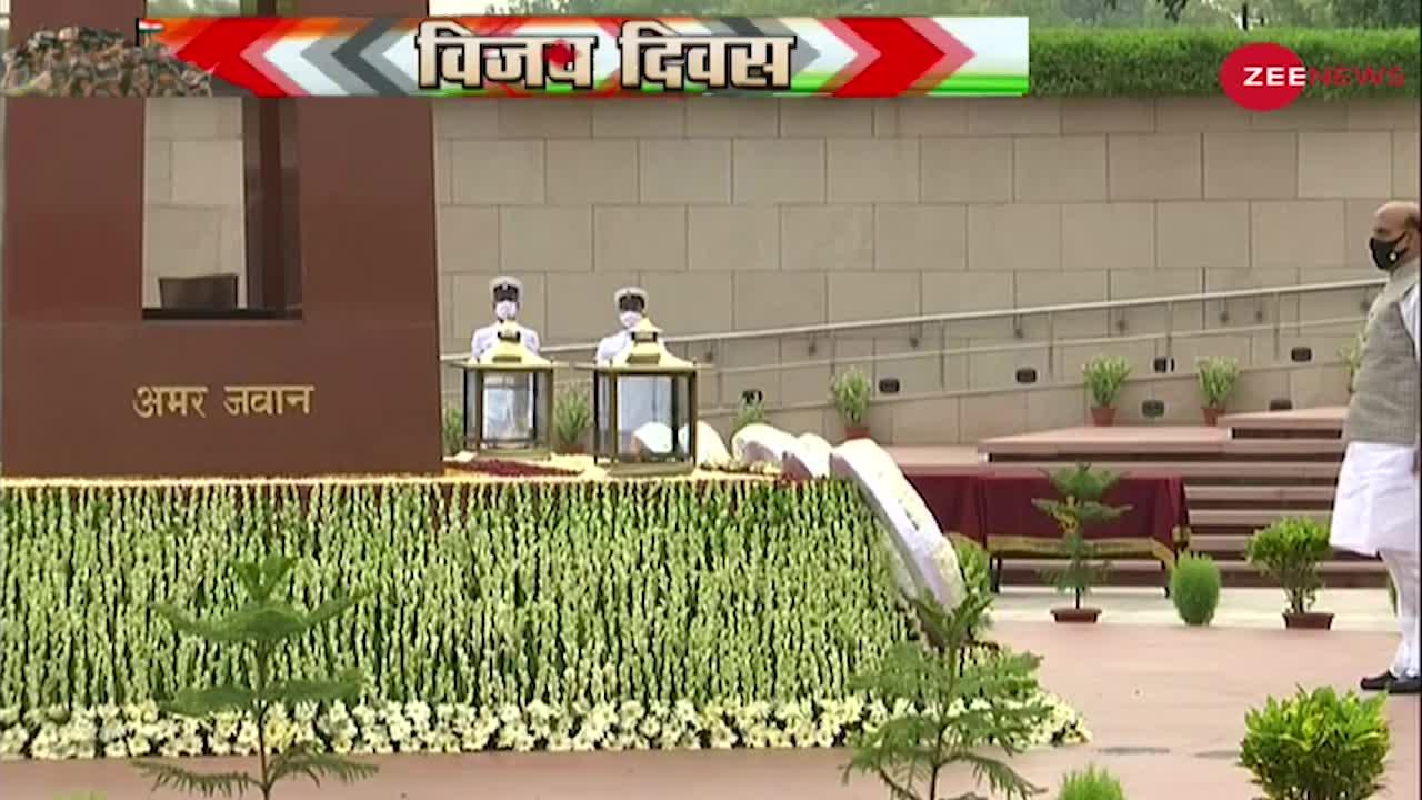 Defence Minister Rajnath Singh ने 22वें Kargil Vijay Diwas के मौके पर शहीदों को दी श्रद्धांजलि