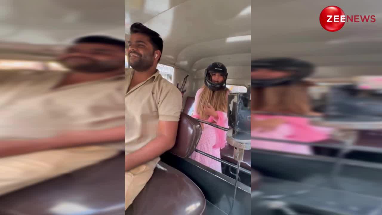 Abe Yaar ये कैसी हरकत है...! Rakhi Sawant ने ऑटो में पहन लिया हेलमेट, ड्राइवर पर लगाया किडनैप करने का इल्जाम!