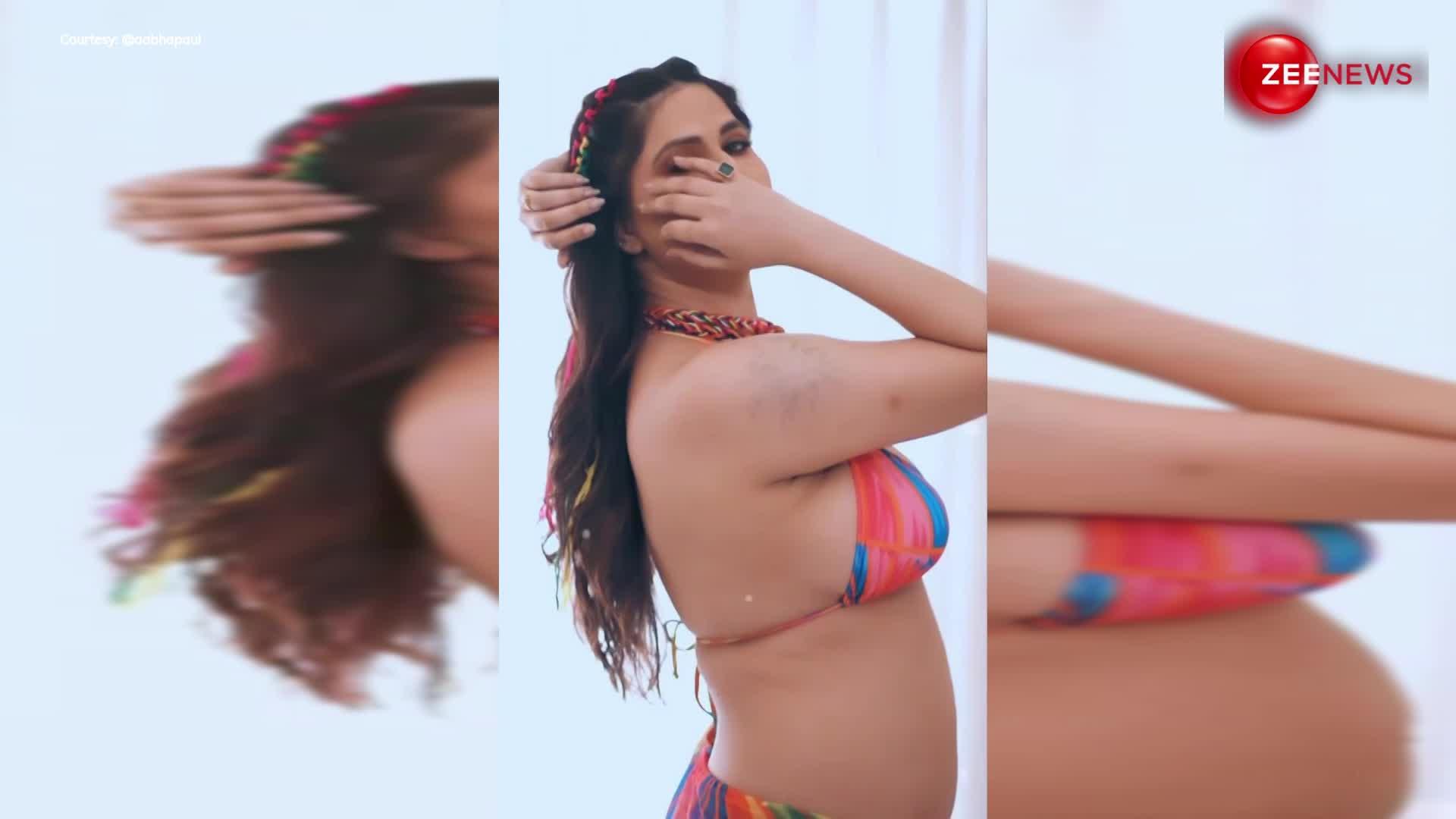 बेडरूम में Aabha Paul ने खुद बनाया अपना वीडियो, एक्ट्रेस ने खूब दिखाया अपना सेक्सी बदन