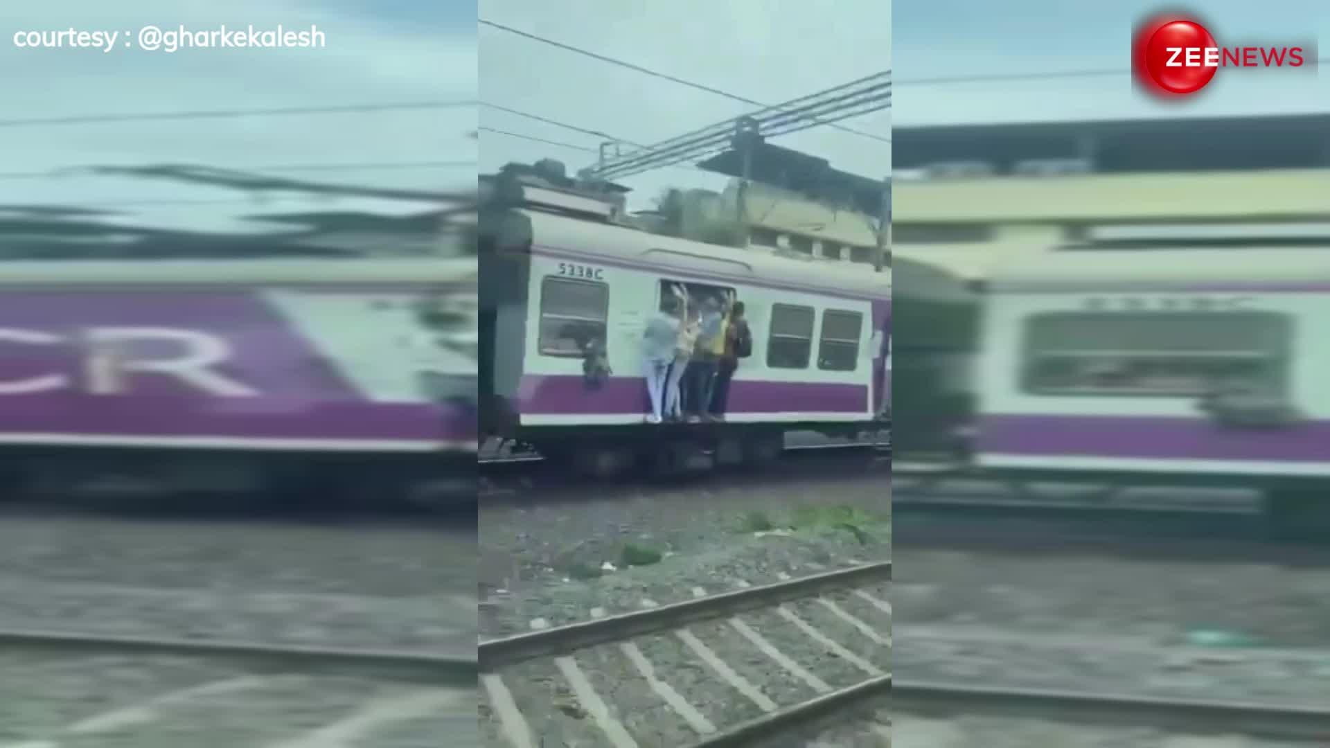 ट्रेन के दरवाजे पर लटका शख्स, झटके में खत्म हो गई जिंदगी, वायरल हो रहा है ये दिल-दहलाने वाला video