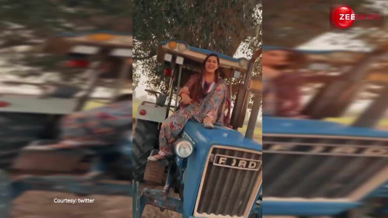 Sapna Choudhary ने ट्रैक्टर पर बैठ दिखाए देसी ठाठ-बाट, 'घणी श्याणी' पर दिए कातिलाना एक्सप्रेशन