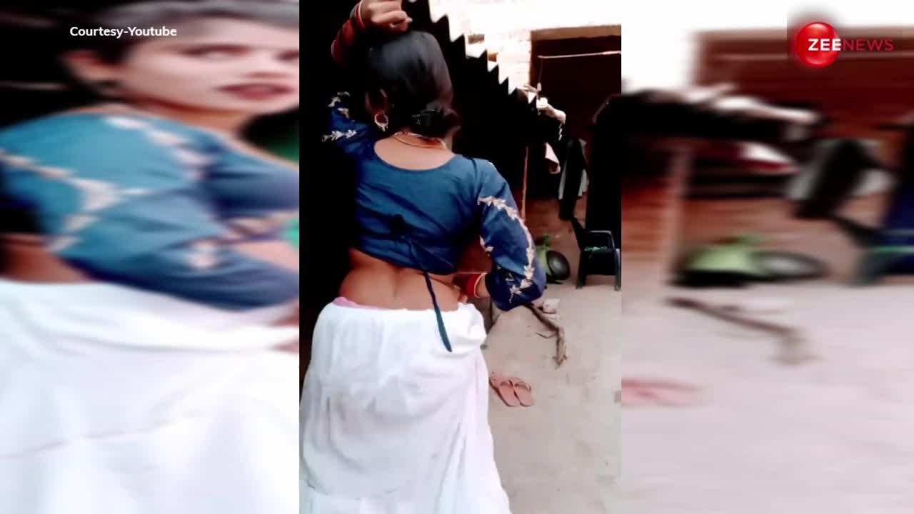 Sexy Bhabhi: 'चोली के पीछे' गाने पर भाभी ने लहंगा उठाकर किया ऐसा डांस, देख यूजर्स की टिक गई एक जगह नजर