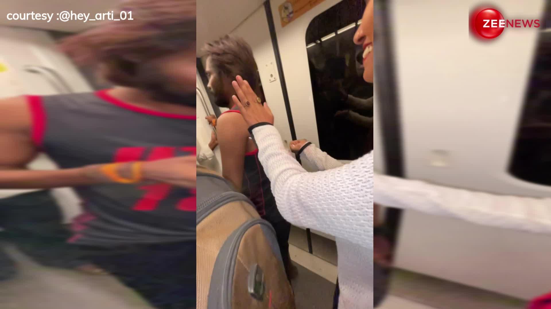 delhi metro में नया कारनामा, लड़की ने दिया प्रेग्नेंसी का सबूत, इंटरनेट पर बवाल काट रहा कपल का ये वीडियो....