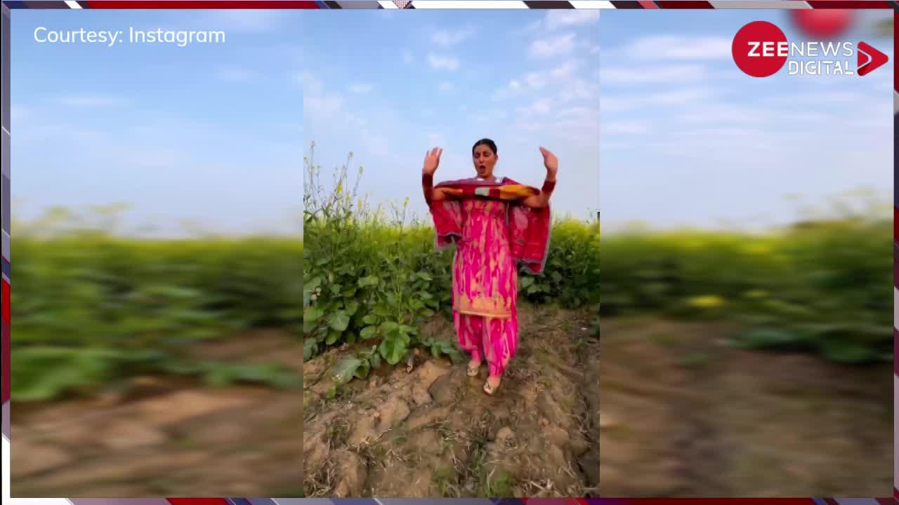 सरसों के खेत में खड़े होकर देसी क्वीन Sapna Choudhary ने किया एक नंबर डांस, वीडियो देख आप भी नाचेंगे