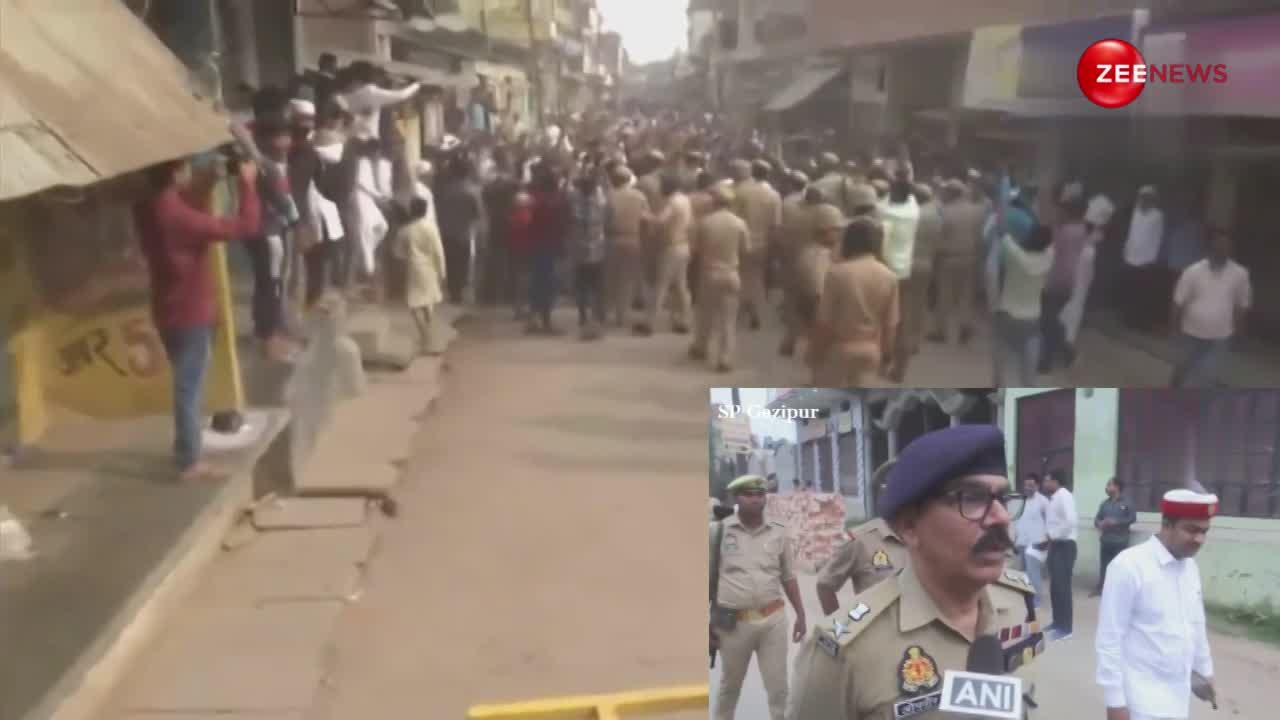 Mukhtar Ansari की आखिरी झलक पाने के लिए उमड़ी हजारों की भीड़, भारी संख्या में पुलिस फॉर्स तैनात