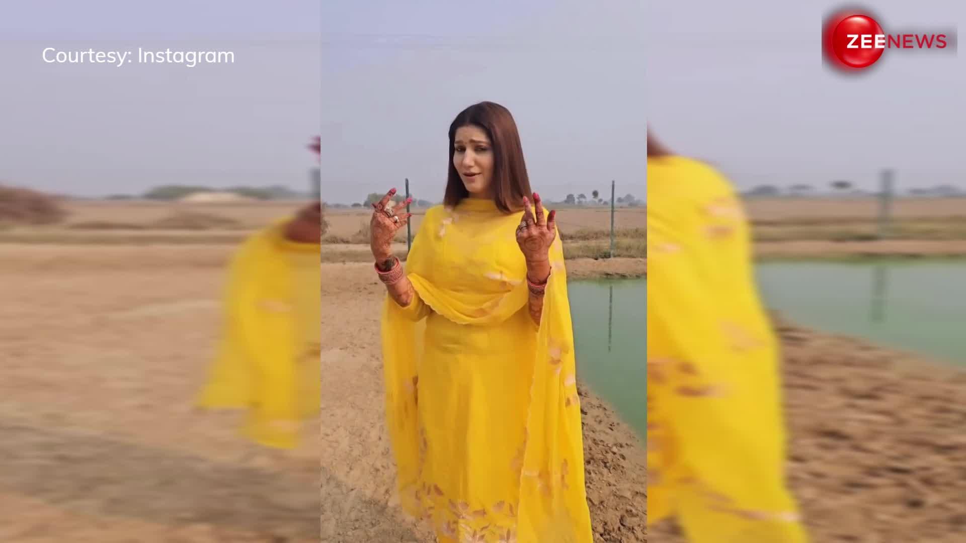 Sapna Choudhary के डांस ने मचाया तहलका, येलो सूट पर हार बैठे फैंस दिल, सोशल मीडिया पर छा गया वीडियो