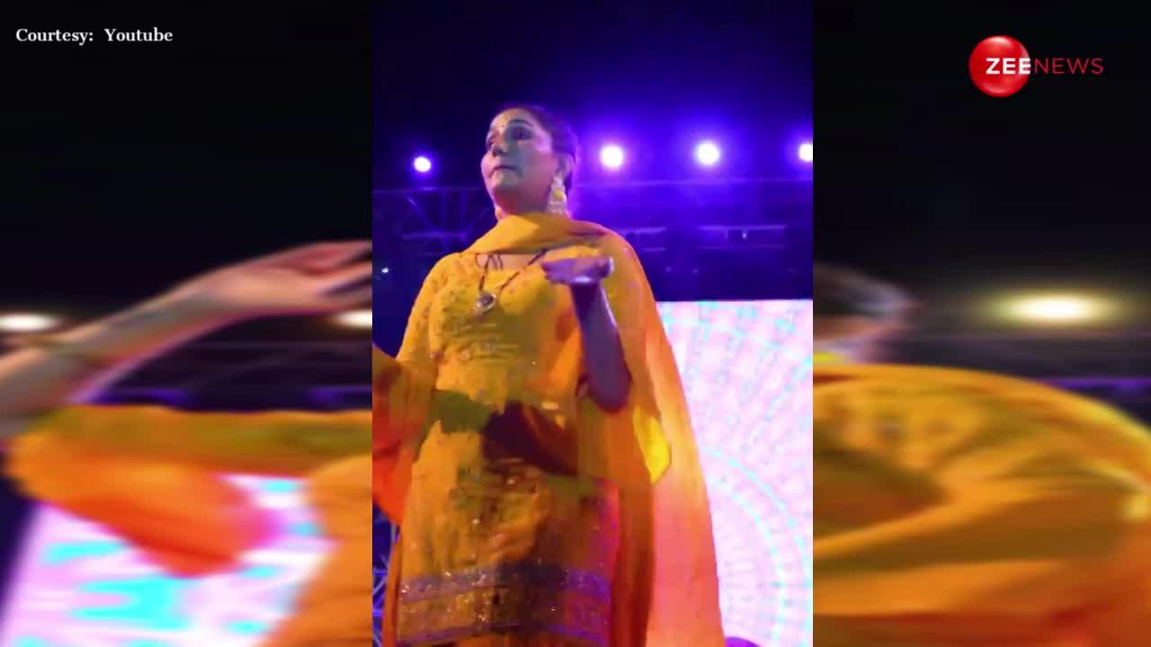 Sapna Chaudhary ने अपने ही गाने पर ऐसे लचकाई कमर कि देखने वालों के मुंह रह गए खुले के खुले