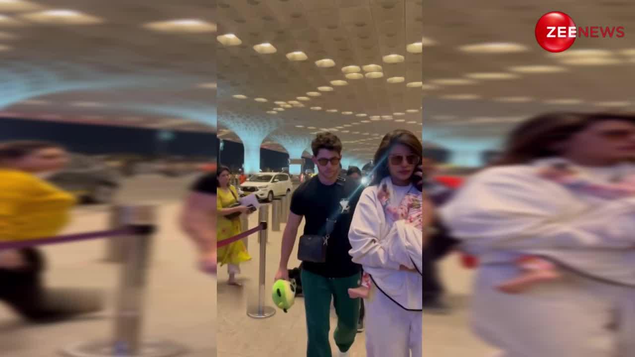 मालती को सीने से लगाकर विदेश लौटीं Priyanka Chopra, Nick Jonas के साथ एयरपोर्ट पर आईं नजर