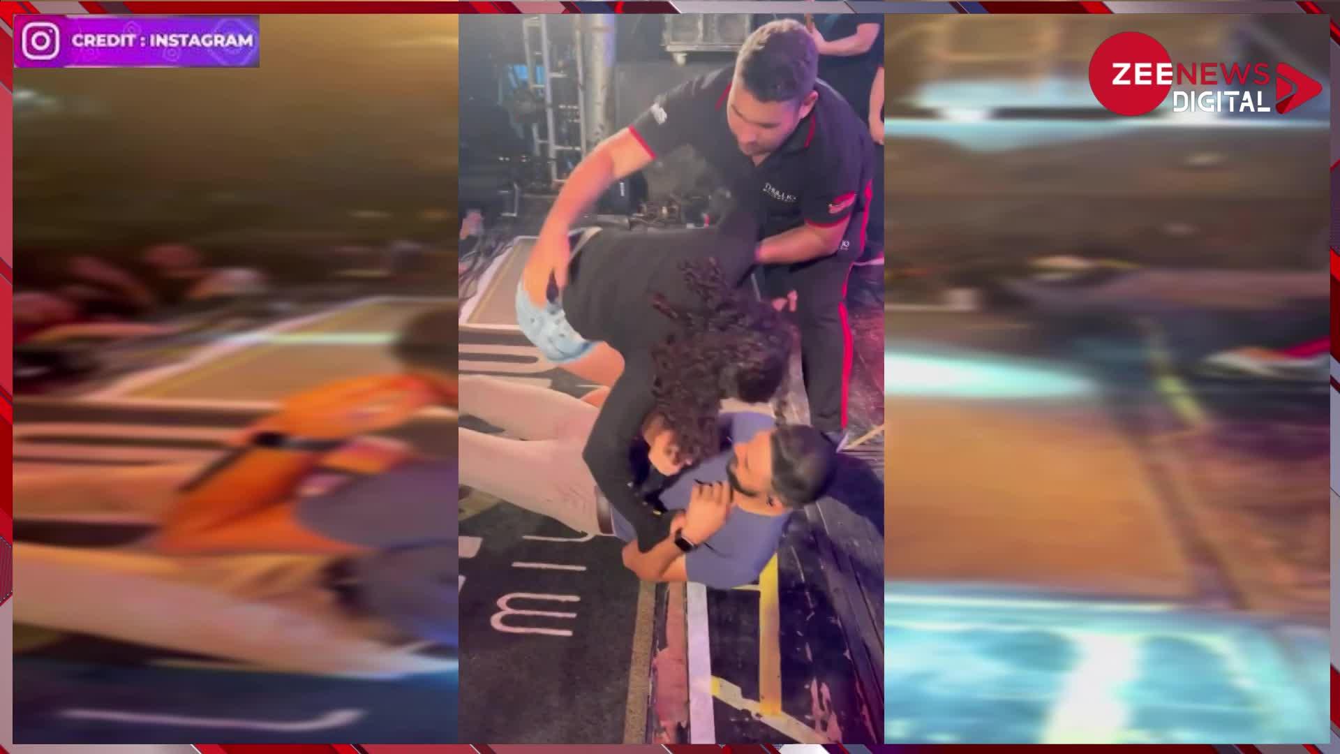 Shocking Video: फैन ने बीच परफॉर्मेंस स्टेज पर चढ़कर सिंगर को किया जबरदस्ती Kiss, हाल बेहाल कर छोड़ा
