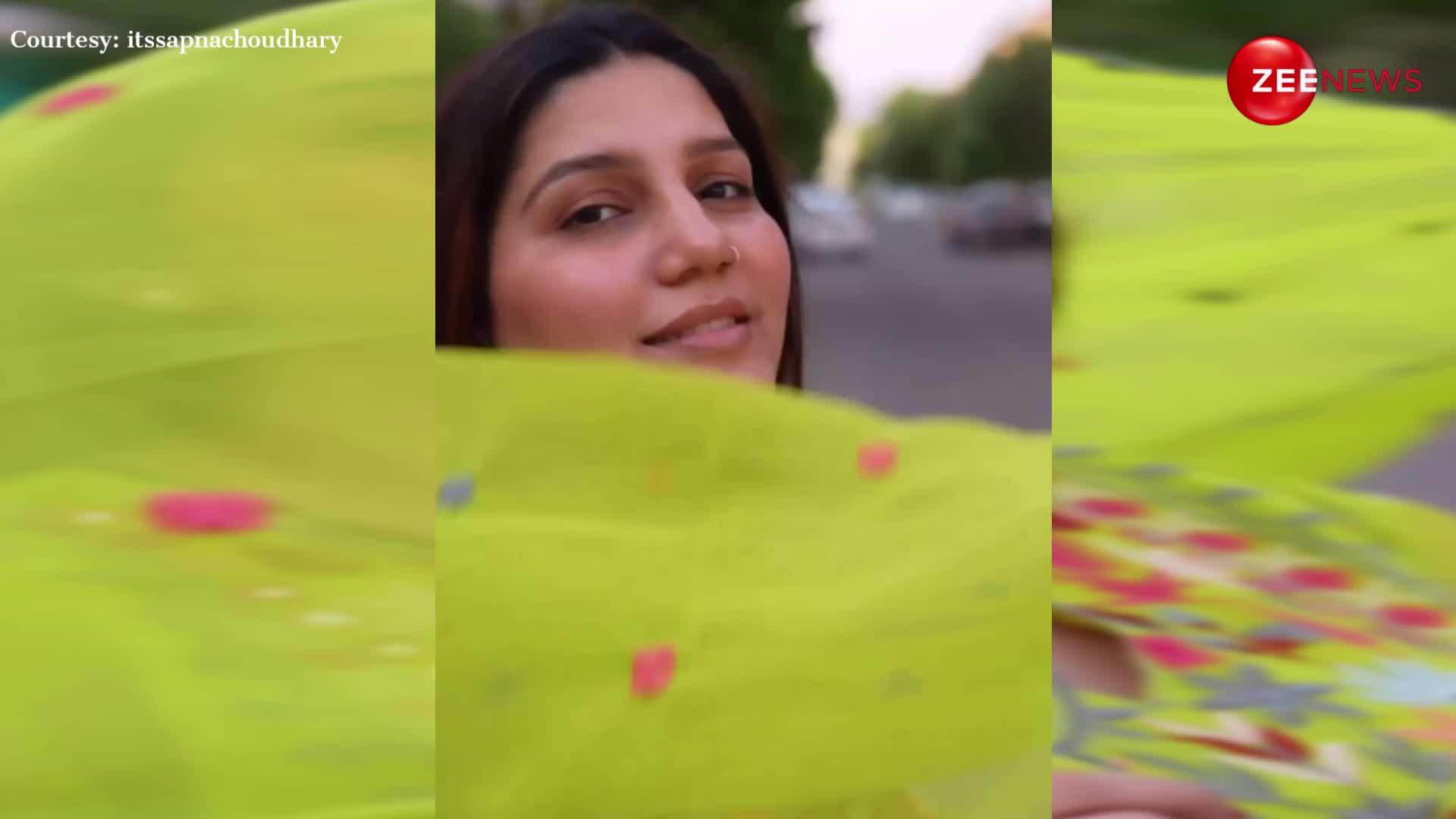 Sapna Chaudhary ने हरे सूट में दिखाए लटके-झटके, ठुमके देख बावले हुए फैंस, देखें VIDEO