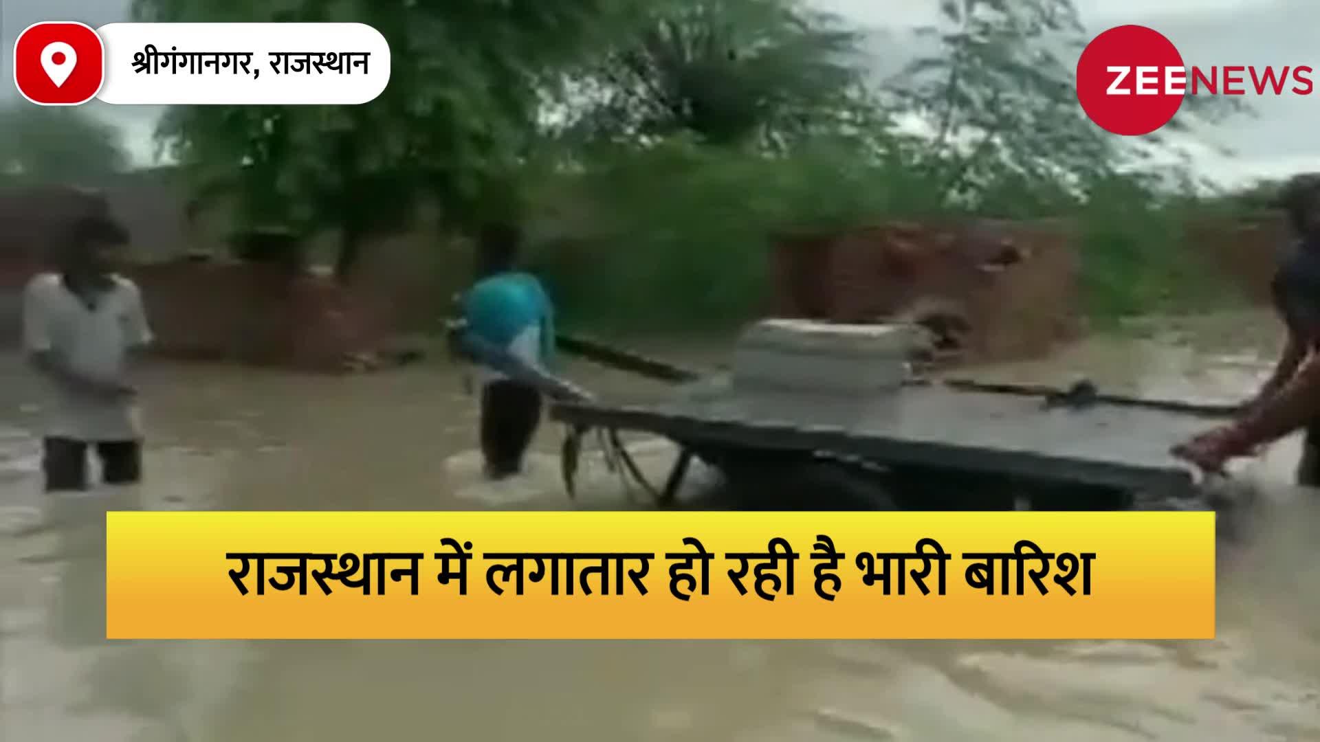 Rajasthan Rains: राजस्थान में बाढ़ का कहर, सेना ऐसे बचा रही है ज़िंदगी