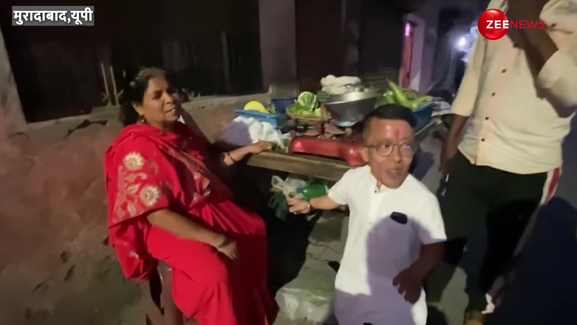 Moradabad में 3.8 Feet के Pravesh Chawla ने भरा नामांकन