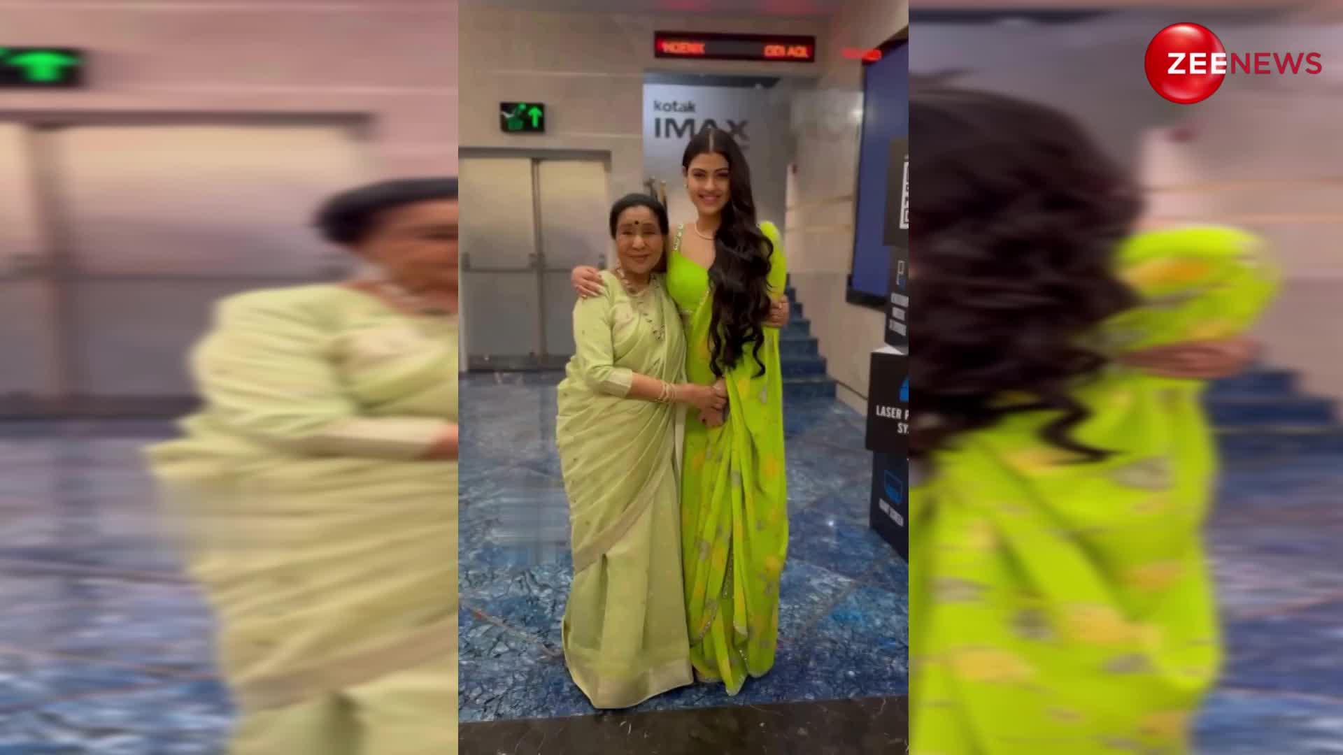 खूबसूरती में Aishwarya Rai को टक्कर देती हैं Asha Bhosle की पोती Zanai Bhosle, साड़ी में लग रही हैं कमाल