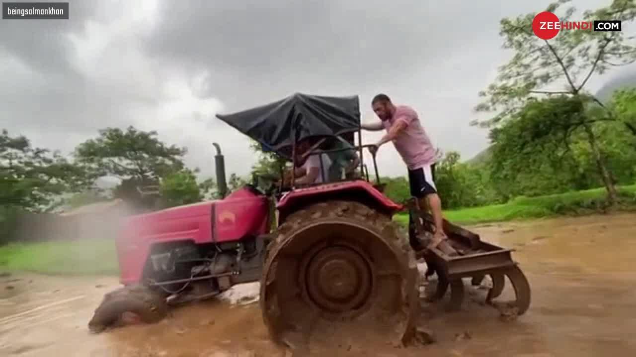खेतों में ट्रैक्टर चला रहे हैं बॉलीवुड के 'दंबग' खान, वायरल हो रहा है वीडियो