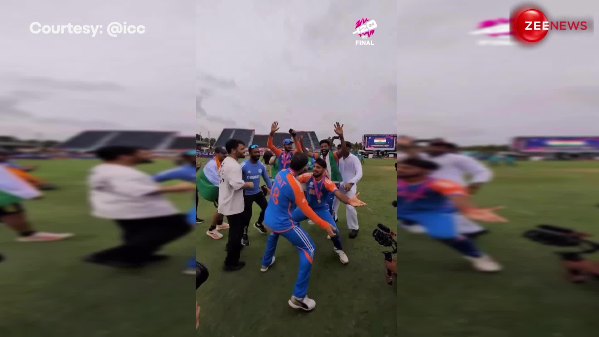 T20 World Cup: Daler Mehndi के गाने पर Arshdeep संग थिरके Virat, जीत के बाद का celebration वीडियो हुआ वायरल