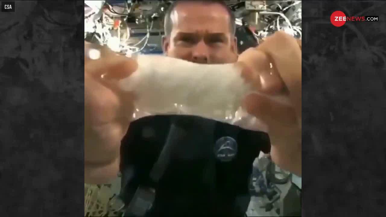 Viral Video: स्पेस में तौलिया निचोड़ेंगे तो क्या हश्र होगा?