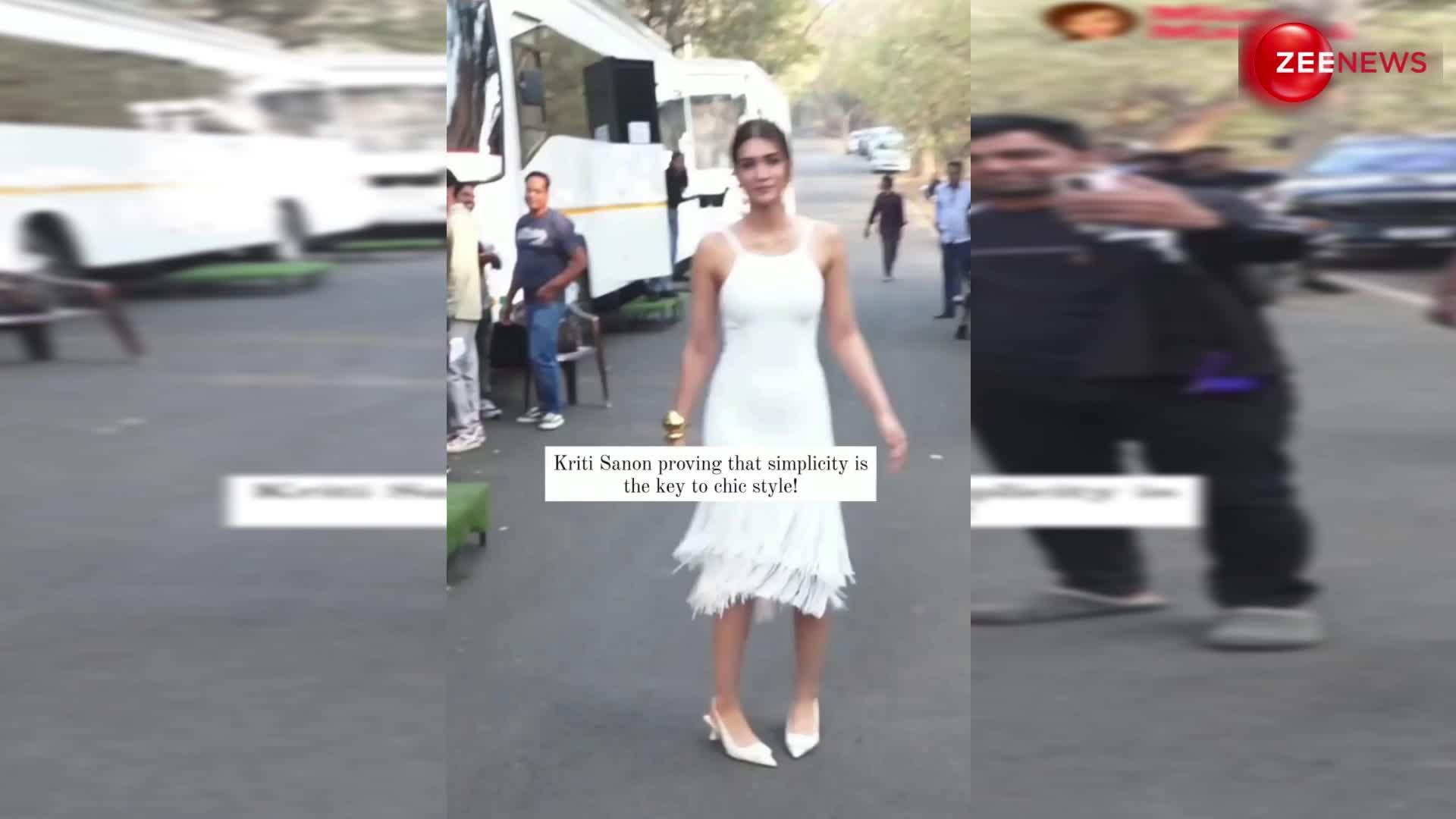 व्हाइट ड्रेस में Kirti Sanon ने दिखाया अपना ग्लैम लुक, एक्ट्रेस की ड्रेसिंग की हो रही है तारीफ