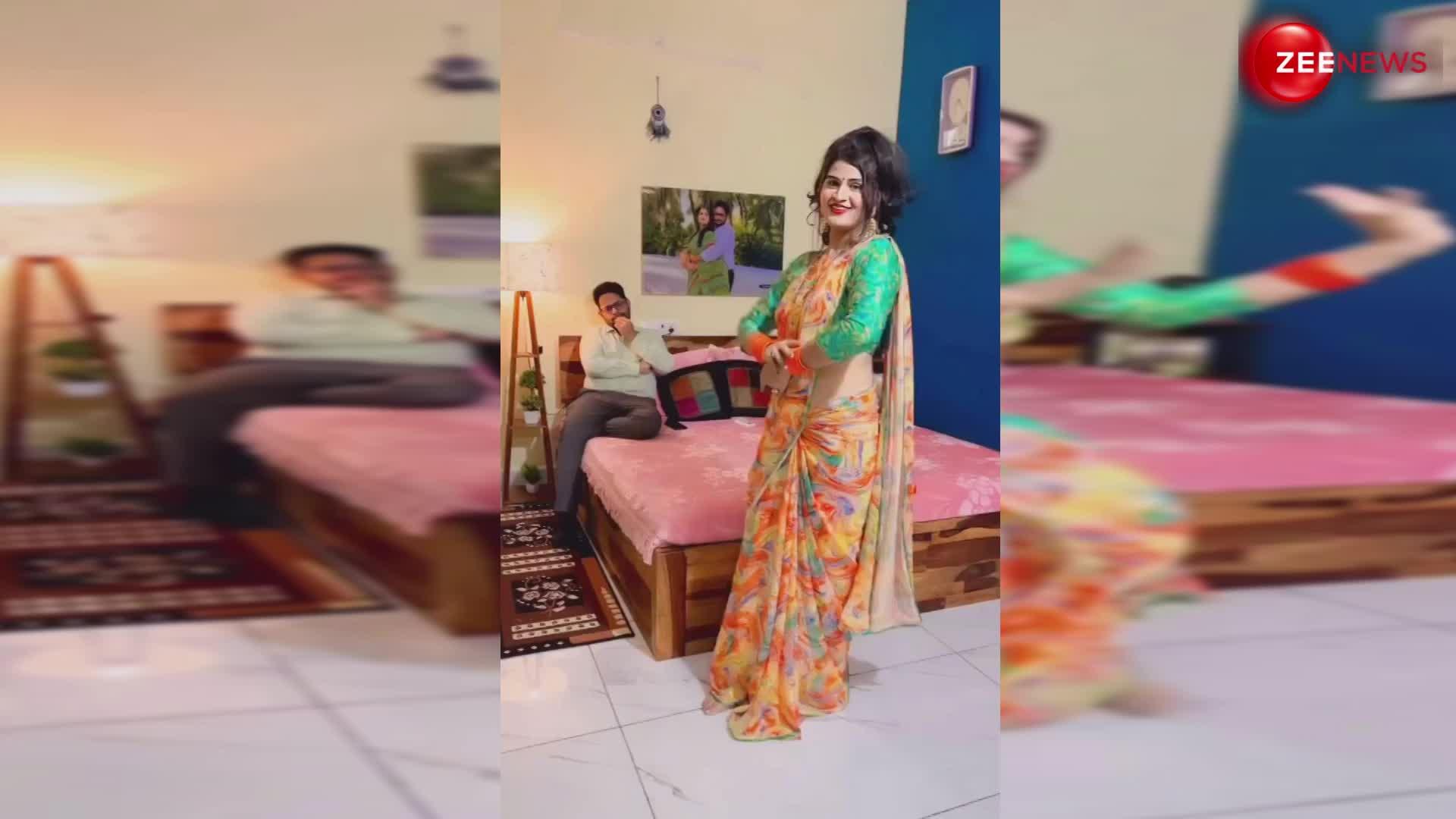 Sushmita Sen के गाने 'दिलबर दिलबर' पर महिला ने अपने पति के सामने किया इतना Bawaal Dance, देख नजरें नहीं हटा पाएंगे आप