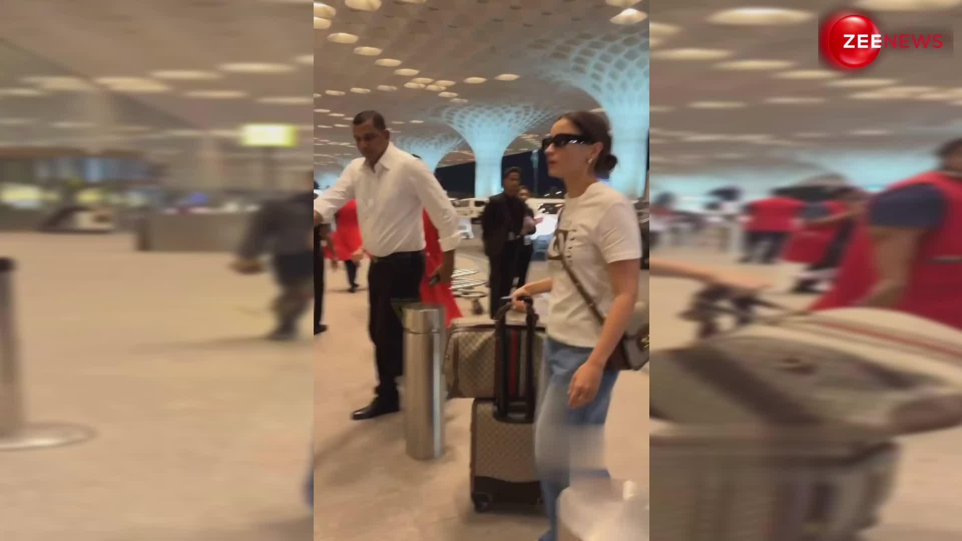 कैज़ुअल लुक में एयरपोर्ट पर नजर आईं Alia Bhatt, सिंपल जीन्स टॉप में क्यूट लग रही हैं एक्ट्रेस