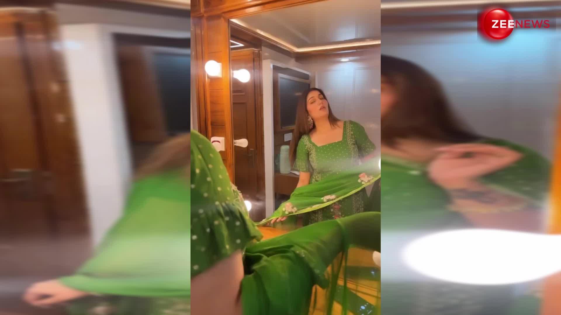 हरा सूट पहन Sapna Choudhary ने किया इतना बढ़िया डांस, रातों रात वायरल हुआ वीडियो