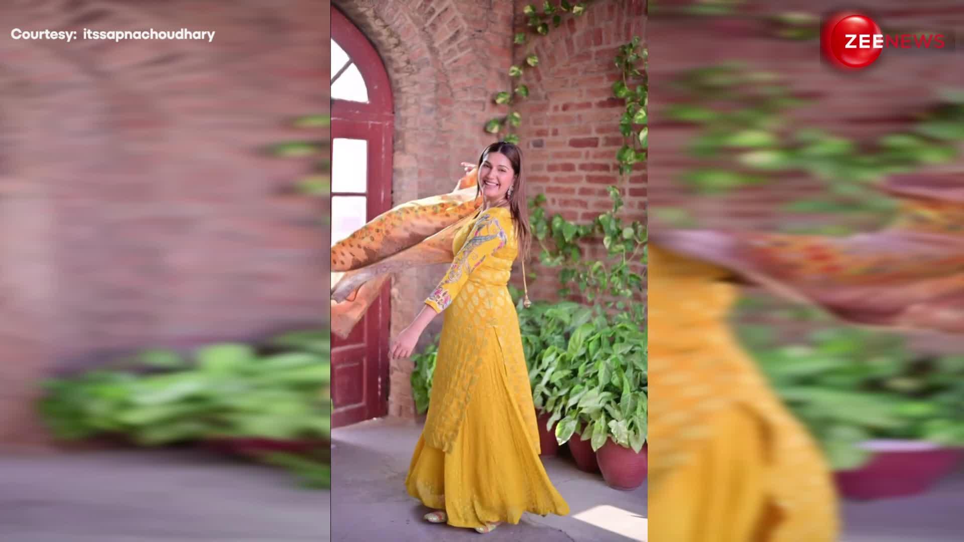 धांसू है Sapna Choudhary का ये डांस! चटक-मटक सूट पहन दिखा रही हैं ऐसी अदाएं, देख दीवानी हुई जनता